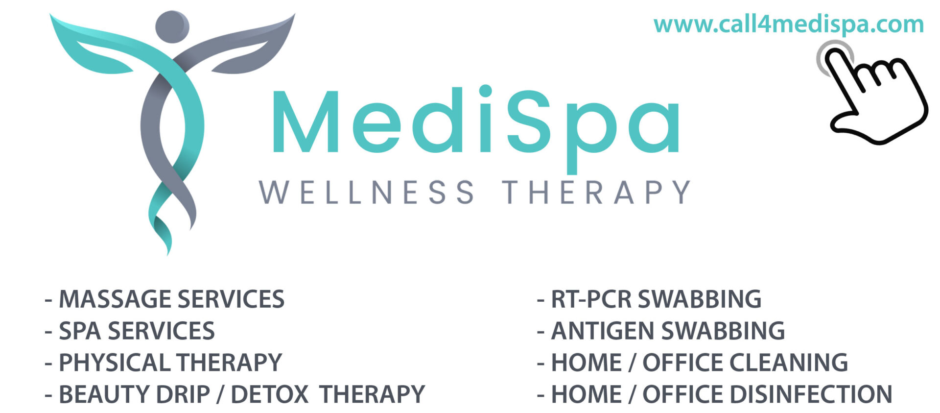 We are now closed. For your home service massage, spa, health and wellness needs; may we refer you to MEDISPA WELLNESS THERAPY.